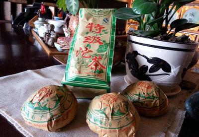 云南廣豐茶廠直銷:普洱茶生茶/特級沱茶/100克小沱茶/霞光